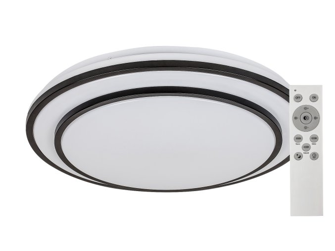 Černé stropní LED svítidlo Lupita 490mm 40W CCT s DO
