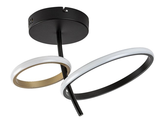 Černé stropní LED svítidlo Emilion 390mm 24W