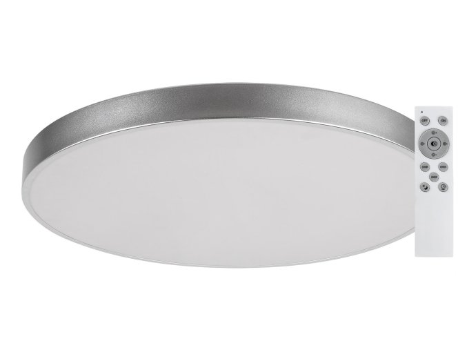 Stříbrné stropní LED svítidlo Tesia 600mm 60W CCT s DO