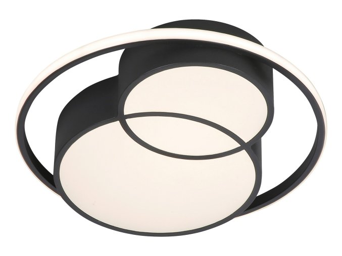 Černé stropní LED svítidlo Zenith 480mm 40W