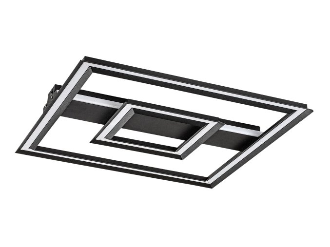 Černé stropní LED svítidlo Sidona 485x485mm 48W