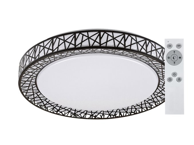 Černé stropní LED svítidlo Nilin 490mm 48W CCT s DO