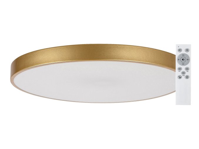 Zlaté stropní LED svítidlo Tesia 600mm 60W CCT s DO