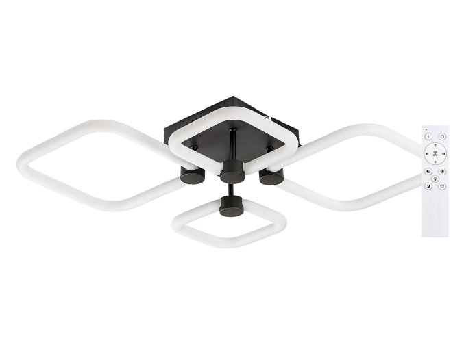 Černé stropní LED svítidlo Sotiris 540mm 47W CCT s DO
