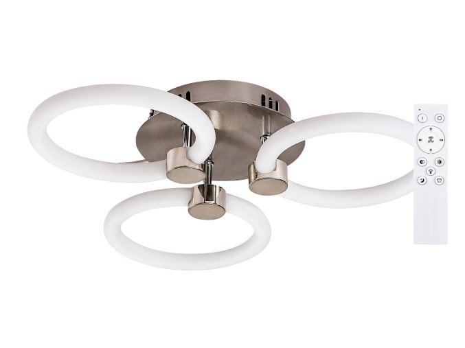 Chromové stropní LED svítidlo Sotiris 410mm 21W CCT s DO