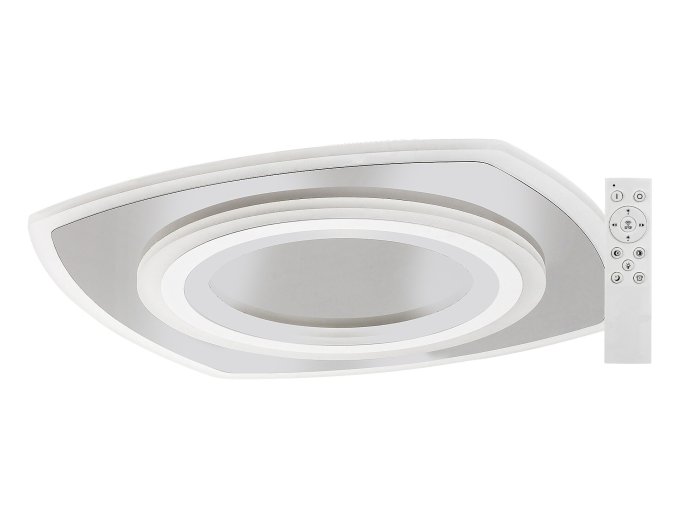 Chromové stropní LED svítidlo Taneli2 hranaté 480x480mm 60W s DO