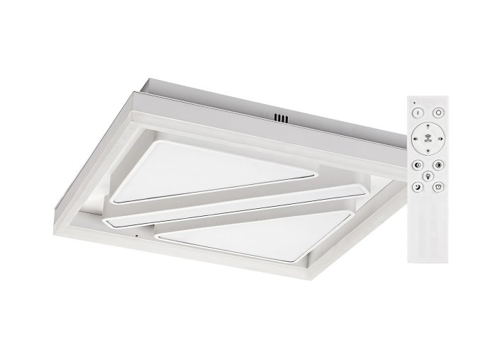 Bílé stropní LED svítidlo Gremin hranaté 400x400mm 73W CCT s DO