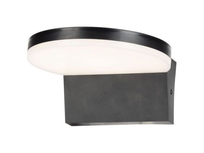 Černé fasádní LED svítidlo Batida 9W IP54 CCT