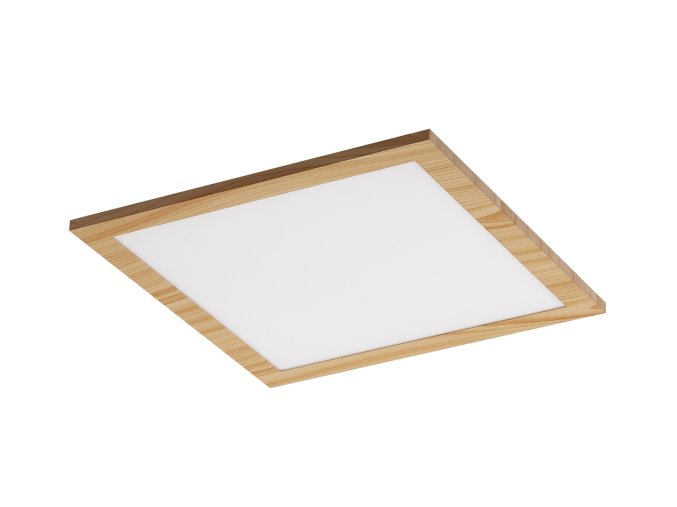 Stropní LED svítidlo Almond s dekorem dřeva hranaté 295x295mm 12W