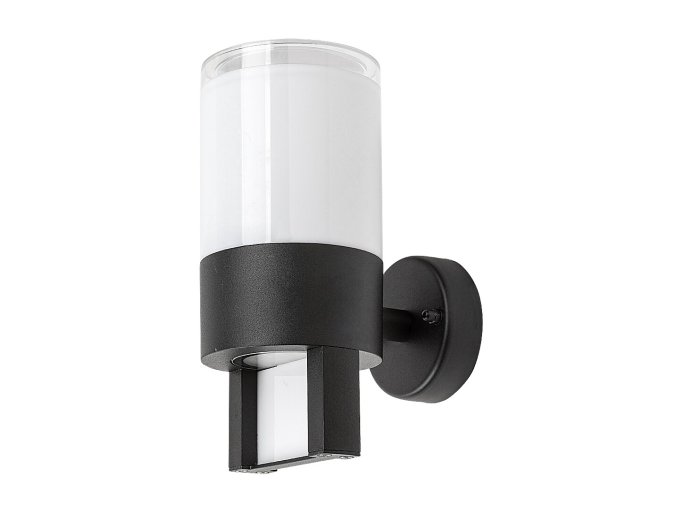 Černé fasádní LED svítidlo Leitha 12W IP44