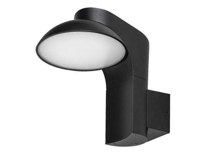 Černé fasádní LED svítidlo Wengen 12W IP54