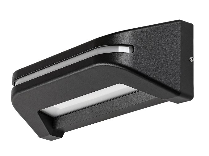 Černé fasádní LED svítidlo Kobarid 20W IP54