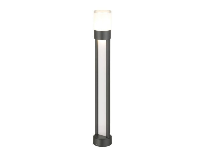 Černý zahradní LED sloupek Leitha 12W IP44 80cm