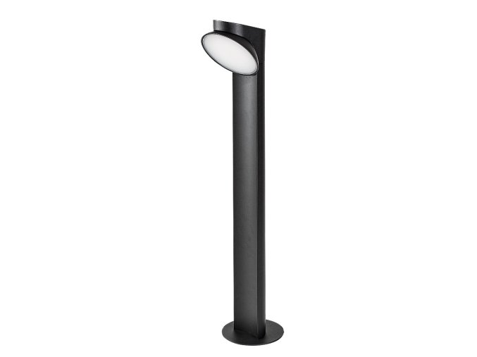 Černý zahradní LED sloupek Wengen 12W IP54 70cm