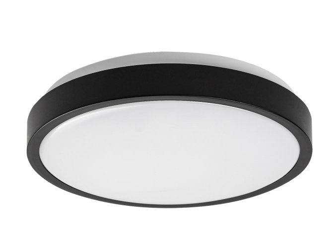 Černé stropní LED svítidlo Samira kulaté 350mm 36W IP44