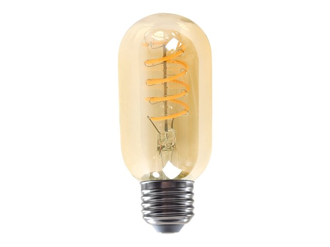 LED žárovka Filament jantar T45 4W E27