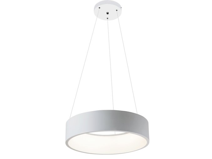 Bílé závěsné LED svítidlo Adeline 455mm 26W