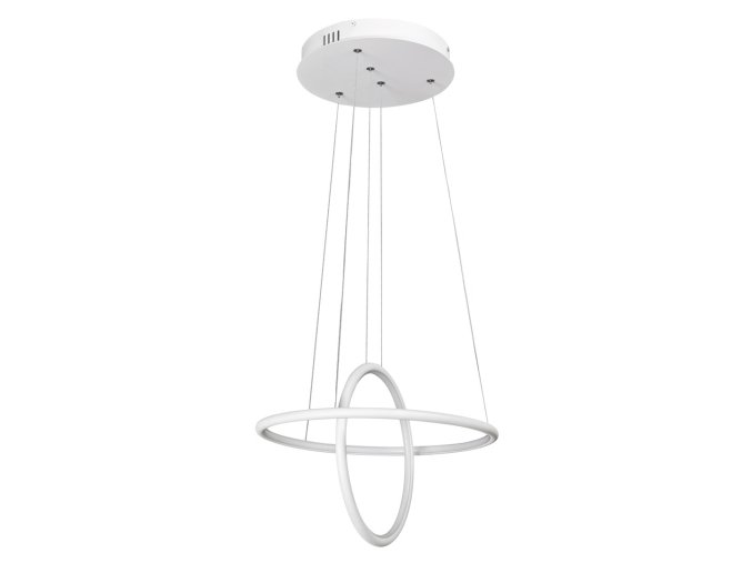 Bílé závěsné LED svítidlo Donatella 400mm 37W