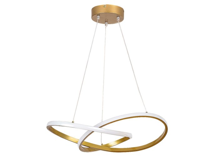 Zlaté závěsné LED svítidlo Castiel 560mm 36W