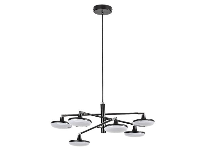 Černé závěsné LED svítidlo Madi 600mm 24W