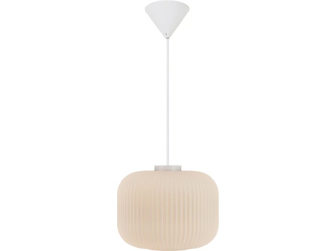 Závěsný lustr z opálového skla Milford pro žárovku E27 ø30cm