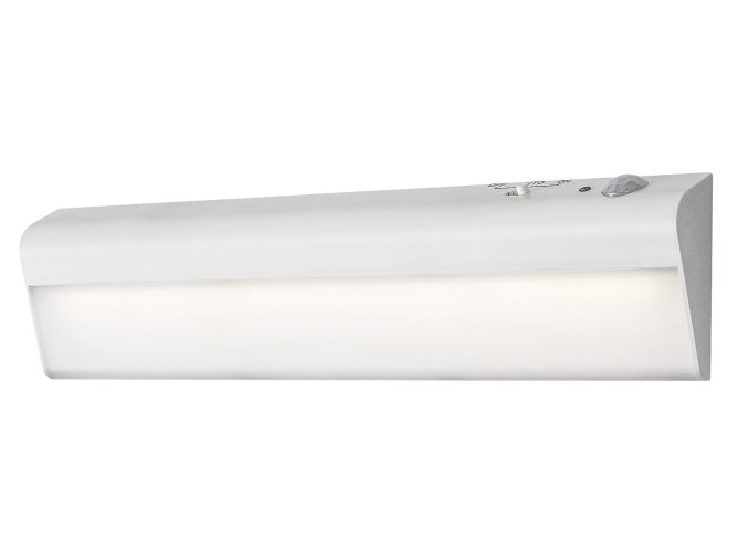 Bílé LED svítidlo pod kuchyňskou linku Jelora 23cm 0,5W s pohybovým čidlem