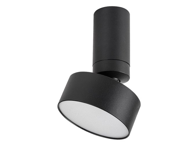 Černé stropní LED svítidlo Ovidia 110mm 10W polohovatelné