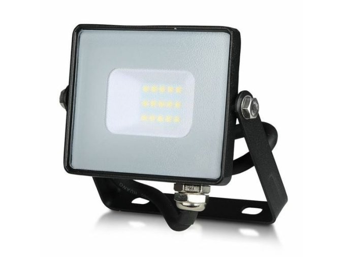 Černý LED reflektor 10W Premium - VYSTAVENÝ VZOREK BEZ OBALU