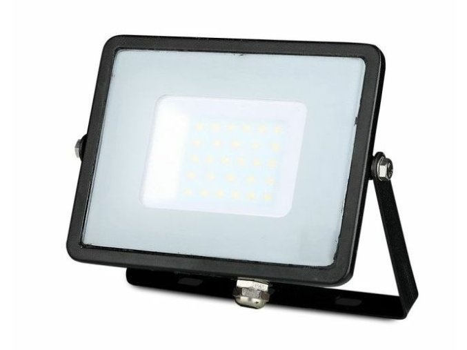 Černý LED reflektor 30W Premium - VYSTAVENÝ VZOREK BEZ OBALU