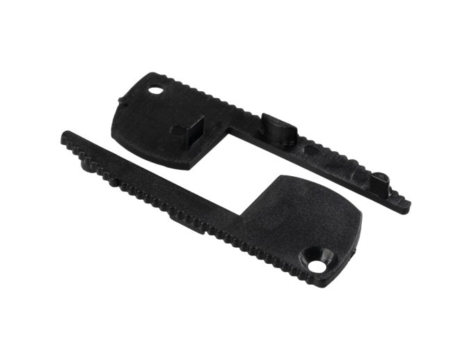 Koncovka schodišťového profilu SCH3 černá, 2ks