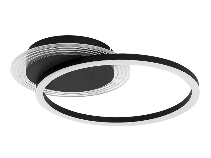 Černé stropní LED svítidlo Kerstin 400mm 24W