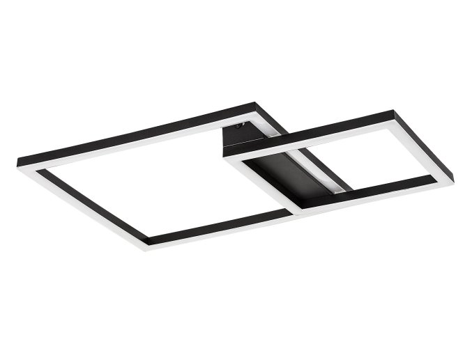 Černé stropní LED svítidlo Heleth 330x480mm 24W