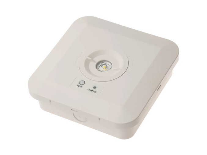 Bílé přisazené nouzové svítidlo 3W IP65