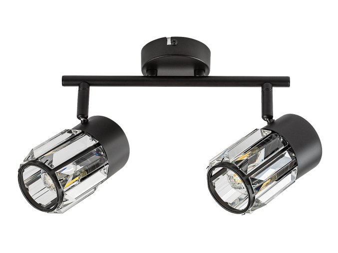 Černé stropní svítidlo Venaro pro žárovku 2x E14