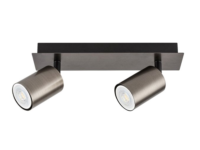 Šedé stropní svítidlo Gerhard pro žárovku 2x GU10