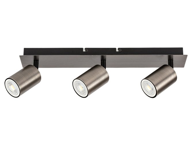 Šedé stropní svítidlo Gerhard pro žárovku 3x GU10