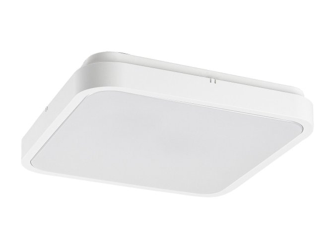 Bílé stropní LED svítidlo Alenzo hranaté 290x290mm 24W IP44 CCT