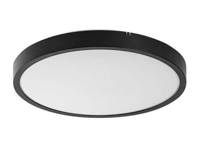 Černé stropní LED svítidlo Alenzo kulaté 305mm 18W IP44 CCT