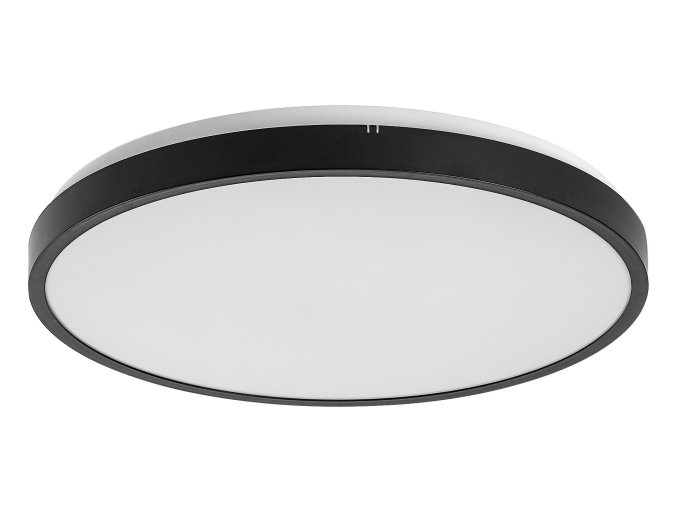 Černé stropní LED svítidlo Alenzo kulaté 420mm 36W IP44 CCT