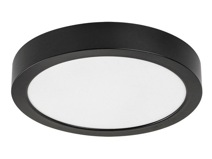 Černé stropní LED svítidlo Shaun Plus kulaté 220mm 24W IP44
