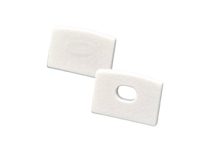 Koncovka nástěnného profilu N19 bílá