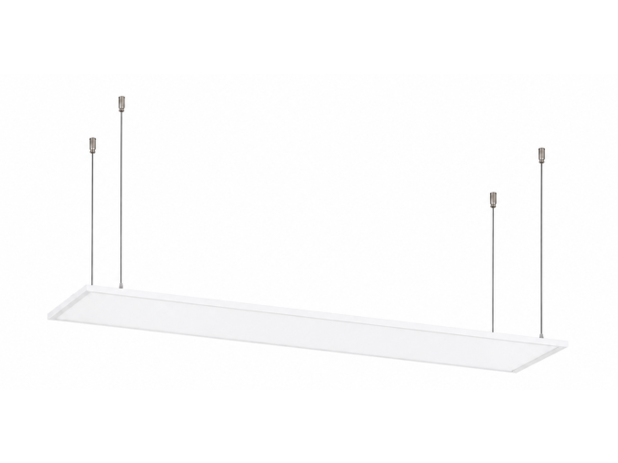 Bílý závěsný LED panel 30 x 120cm 40W IP65 Premium