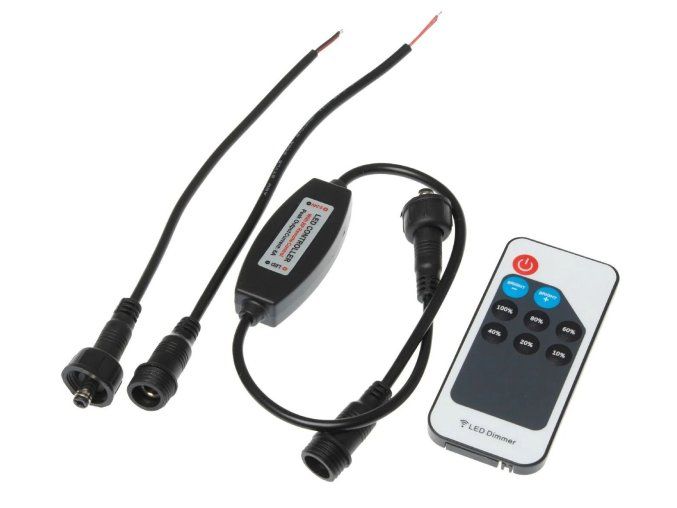 Mini stmívač s ovladačem RF6A pro jednobarevné LED pásky