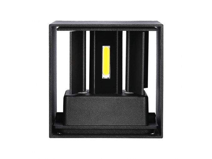 Černé fasádní LED svítidlo 6W (Barva světla Teplá bílá)