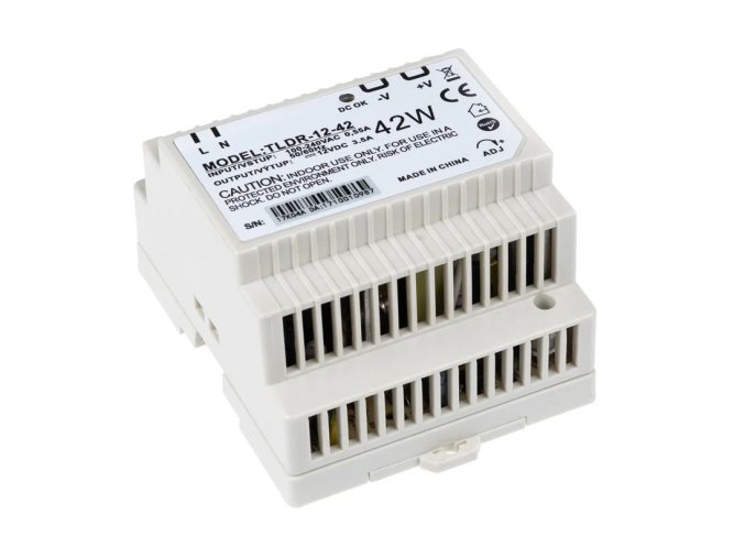 LED zdroj na DIN lištu 12V 42W