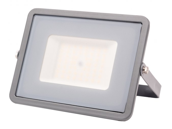 Šedý LED reflektor 50W Premium (Barva světla Denní bílá)