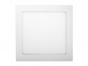 Bílý vestavný LED panel hranatý 225 x 225mm 18W Premium (Barva světla Teplá bílá)