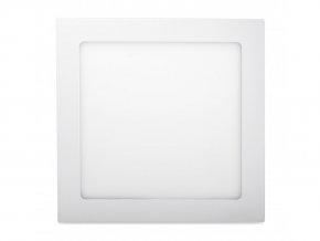 Bílý vestavný LED panel hranatý 225 x 225mm 18W Premium