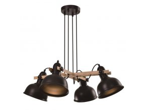 pol pl Lampa wiszaca regulowana czarna 4x40W E27 klosz czarny loft Reno 34 78155 71843 2