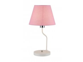 Růžová stolní lampa York Ledea pro žárovku 1x E14